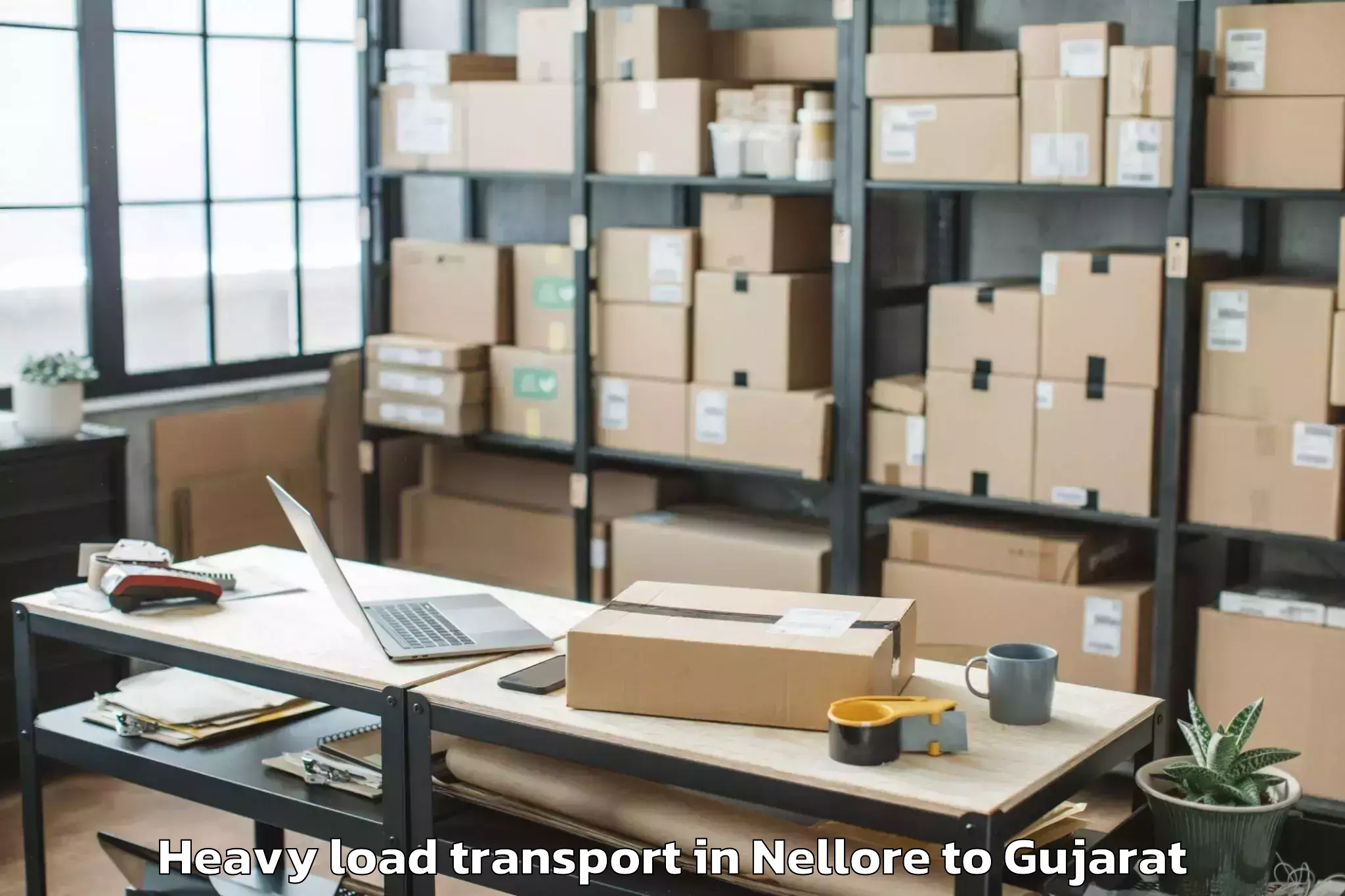 Top Nellore to Iit Gandhi Nagar Heavy Load Transport Available